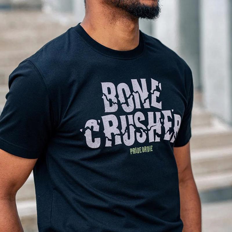 PRiDEorDiE bone crusher T-Shirt -black